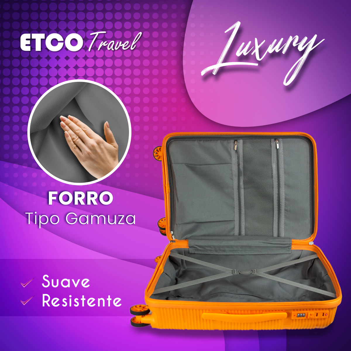 Foto 8 pulgar | Maleta de Mano Rígida Naranja Carry On 21" Tourister