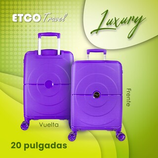 Foto 2 | Maletade Mano Rígida Morada Luxury by Etco Travel 10 Kgs