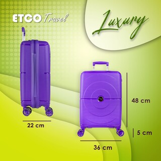 Foto 3 | Maletade Mano Rígida Morada Luxury by Etco Travel 10 Kgs