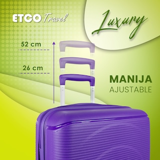 Foto 4 | Maletade Mano Rígida Morada Luxury by Etco Travel 10 Kgs