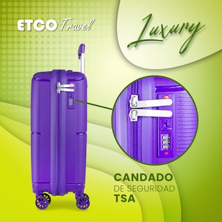 Foto 5 | Maletade Mano Rígida Morada Luxury by Etco Travel 10 Kgs
