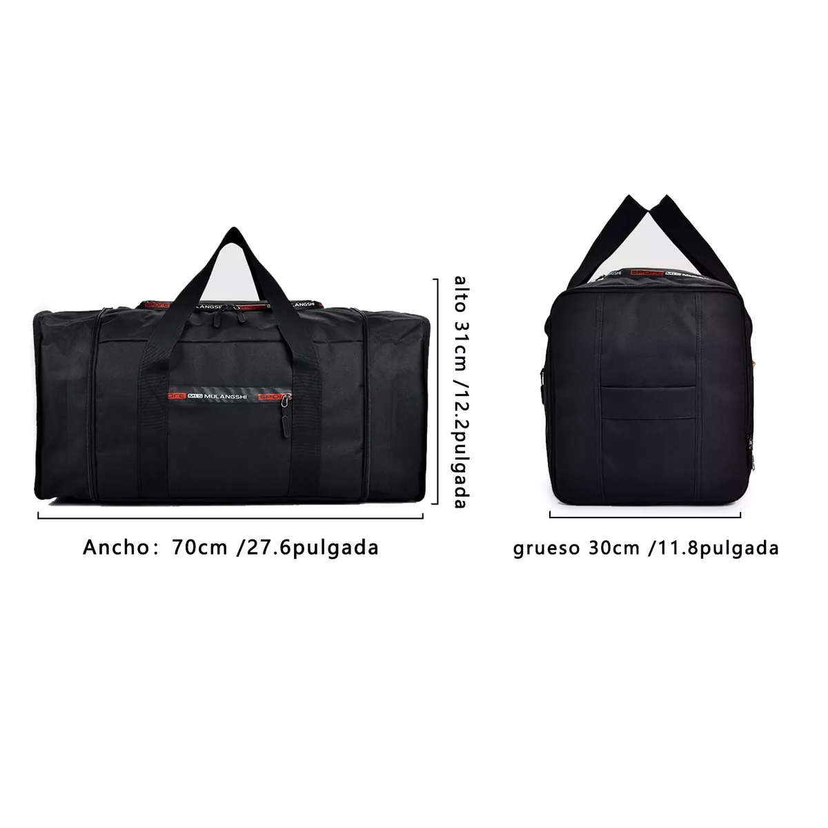 Foto 4 pulgar | Bolsa De Viaje Portátil Deportiva Fitness Mochila Maleta 70l Eo Safe Imports Esi-15688 Negro