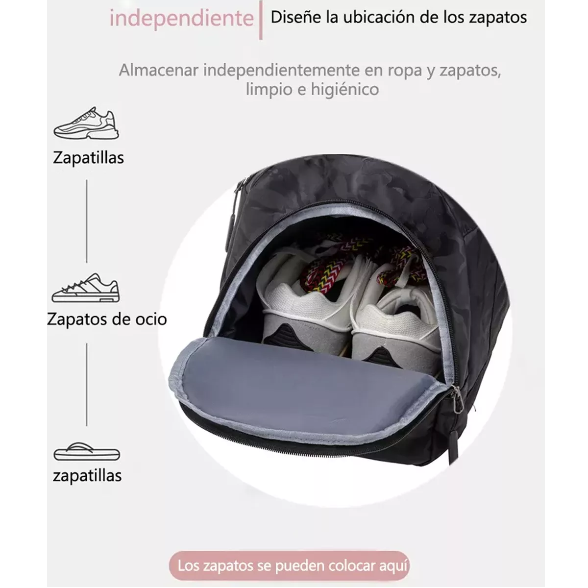 Foto 4 pulgar | Maletas Deportiva Mochila De Gym Viaje Equipaje De Hombre Eo Safe Imports Esi-15683  Azul