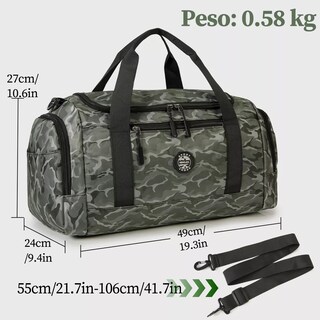 Foto 2 | Maletas De Viaje Deportiva Mochila Gym Bolsa Equipaje Mano Eo Safe Imports Esi-15687 Verde