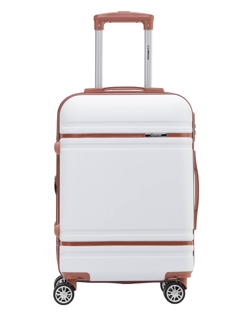 Maleta con Ruedas Compass Blanca de 20"