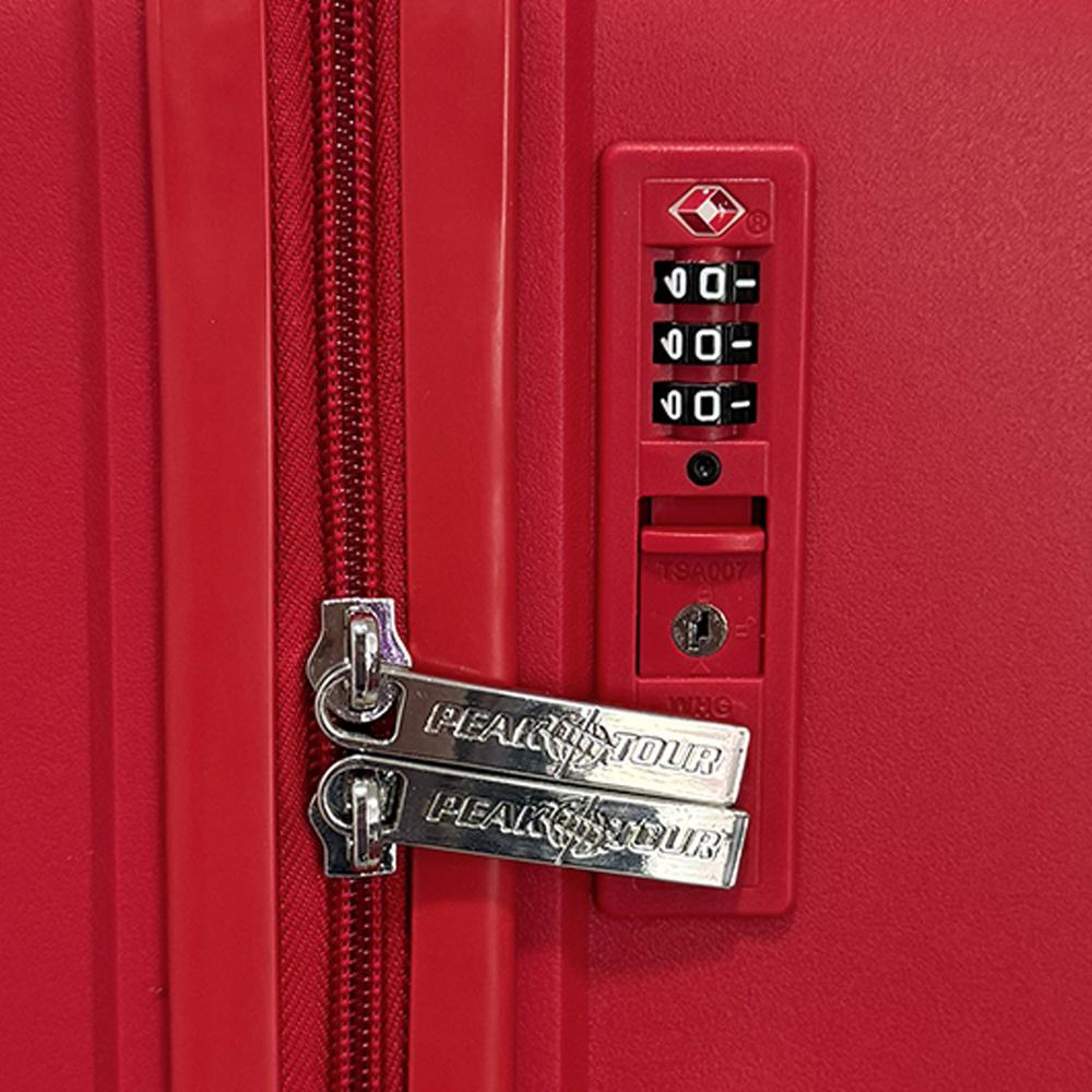 Foto 3 | Maleta Cabina Viaje Mykonos Rígida De 20'' Roja Rojo