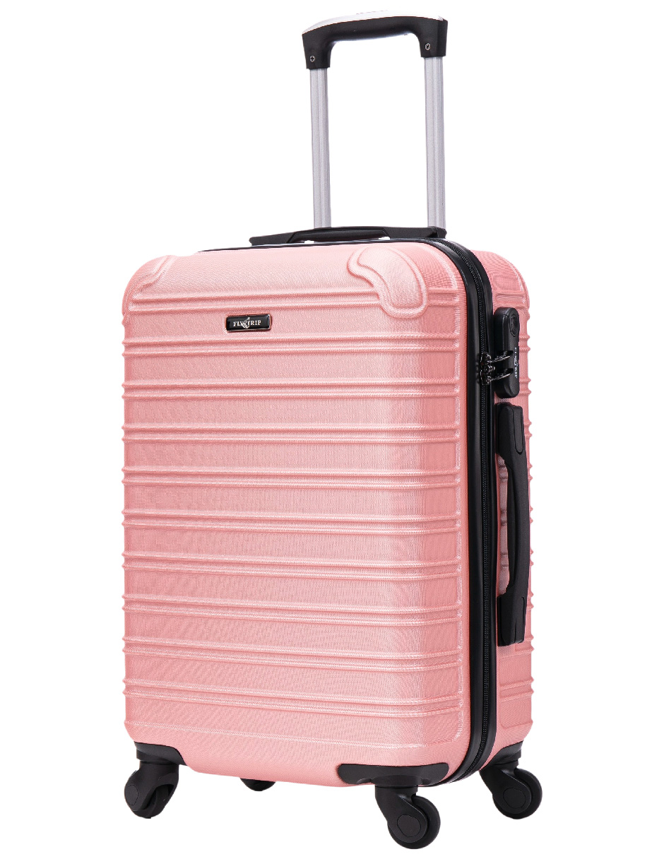 Foto 2 pulgar | Maleta de Mano Toronto Oro Rosa 20" ABS Ultraligera con Ruedas Giratorias y Cerradura de Combinación
