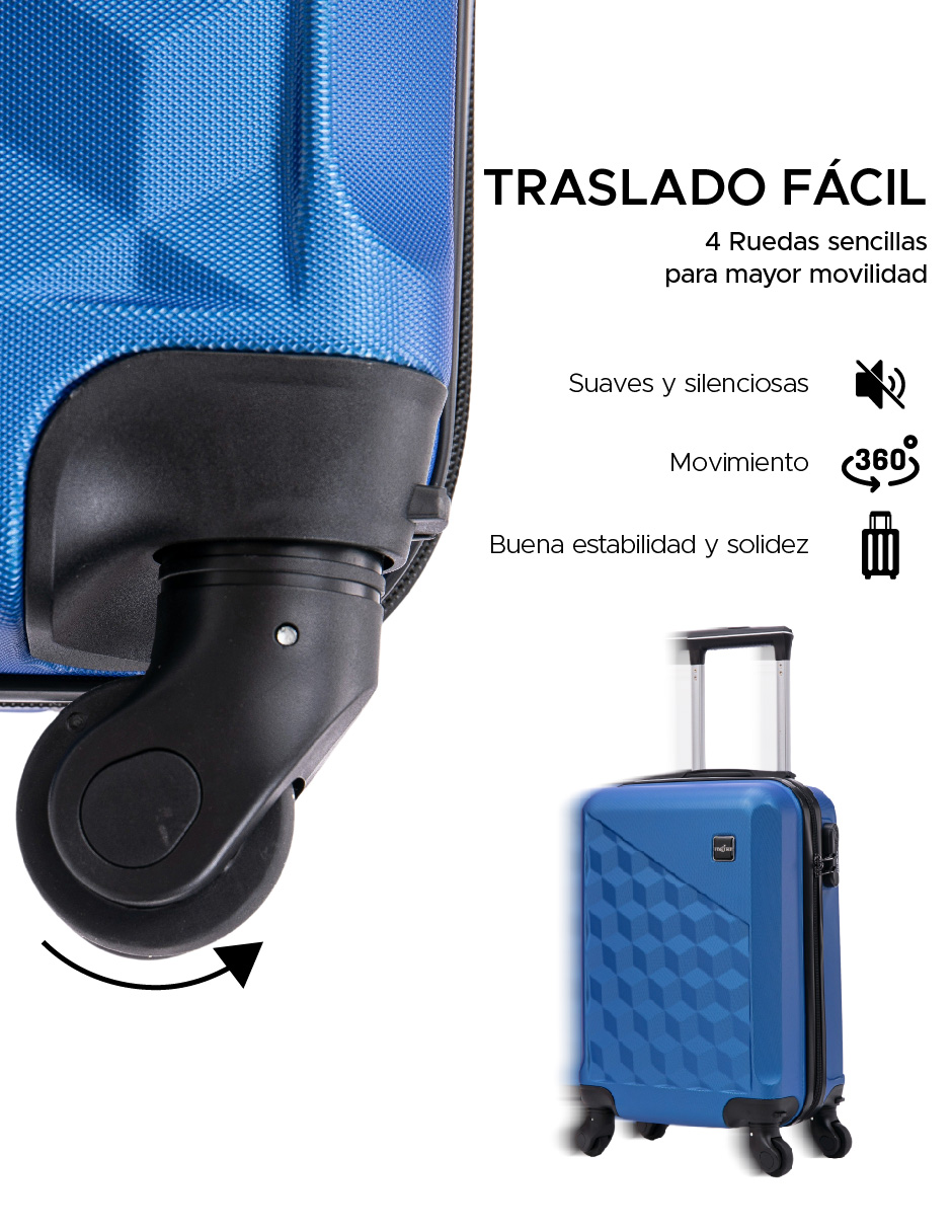 Foto 7 pulgar | Maleta 18'' Abs Kenia Color Azul