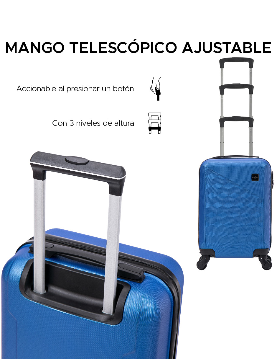 Foto 8 pulgar | Maleta 18'' Abs Kenia Color Azul