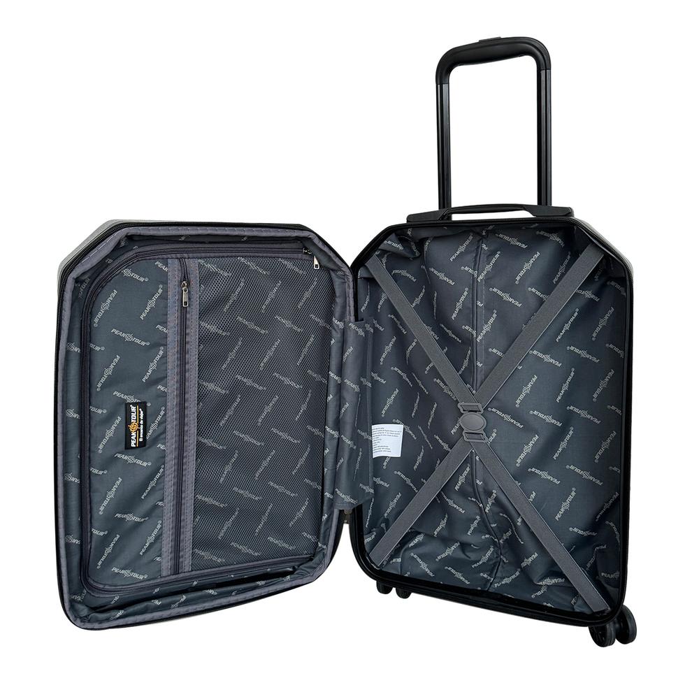 Foto 3 pulgar | Maleta 20'' de Viaje Peak Tour Carry On Bucarest Abs Rígida Gris