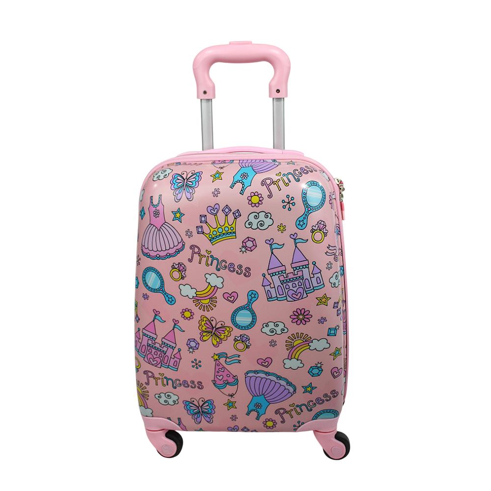 Maleta de Cabina Jon Infantil Princesa 16'' Rosa Claro