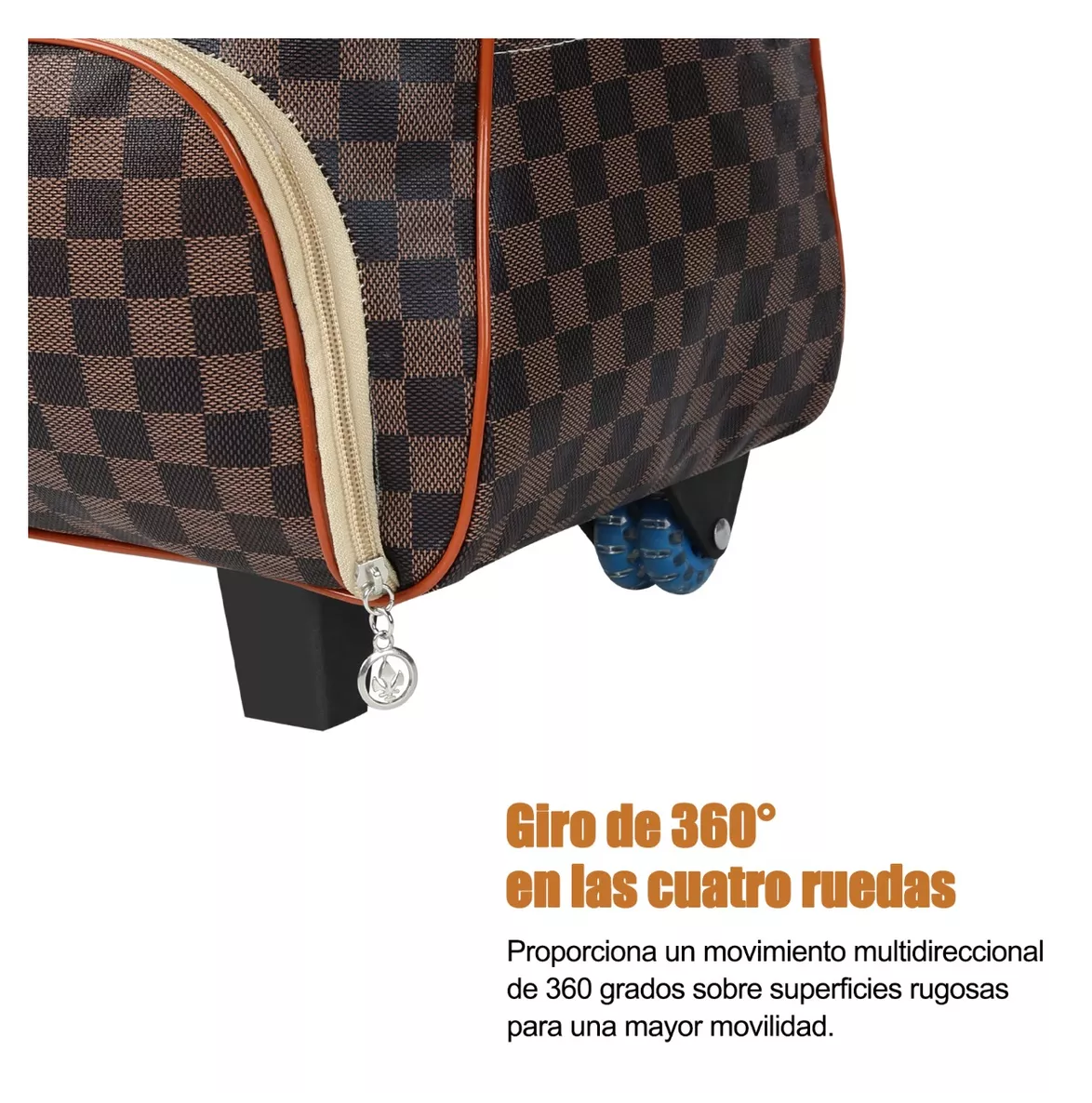 Foto 5 | Maleta de Mano Lab.G con Cabina Candado de Seguridad Café