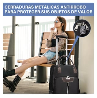 Foto 5 | Maleta con Ruedas Nubily Negra