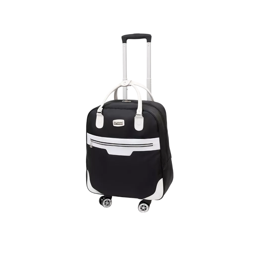Foto 2 pulgar | Maleta De Mano De Viaje Bolsa Con Candado De Seguridad Cabina Negro/blanco