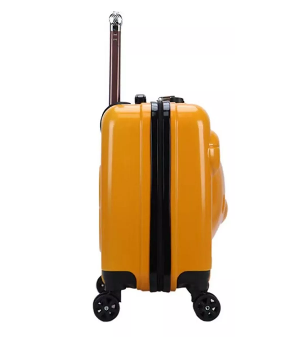Foto 4 pulgar | Maleta Child Boy Girl Travel Con Ruedas Naranja Claro