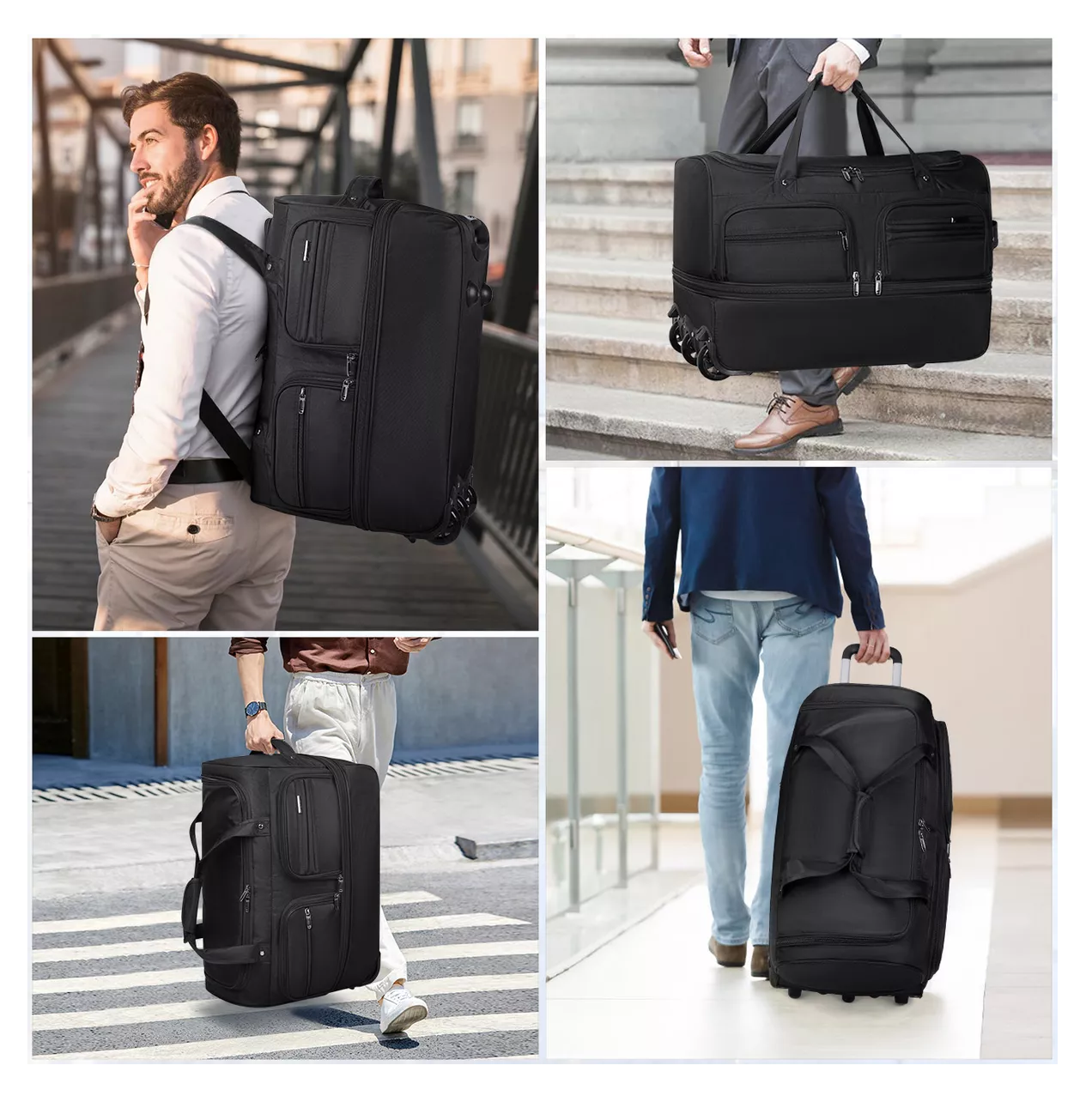 Foto 4 | Maleta de Viaje con Ruedas Lab.G Negro