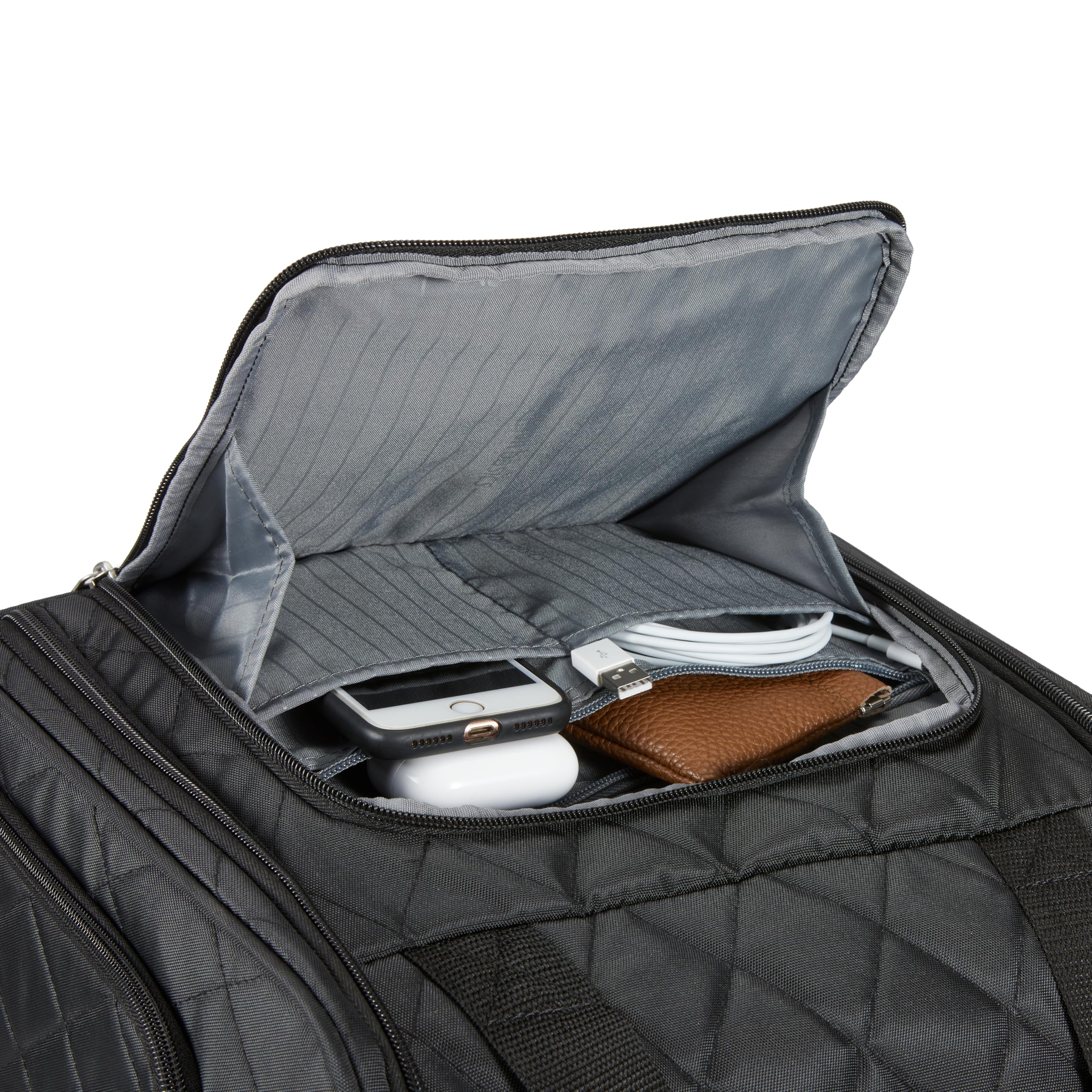 Foto 6 pulgar | Equipaje De Mano Acolchado Negro De 14 Pulgadas Para Debajo Del Asiento  - Venta Internacional