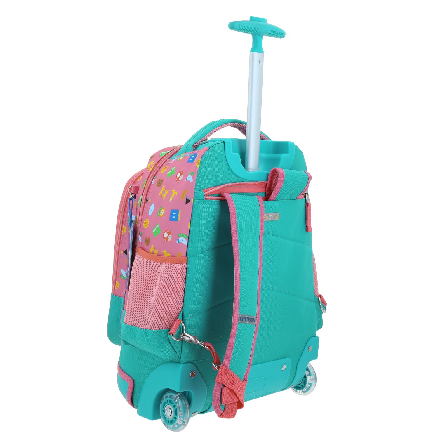 Foto 4 pulgar | Mochila Ruedas Primaria Chenson Baston Peach Shaw Mb66503-p