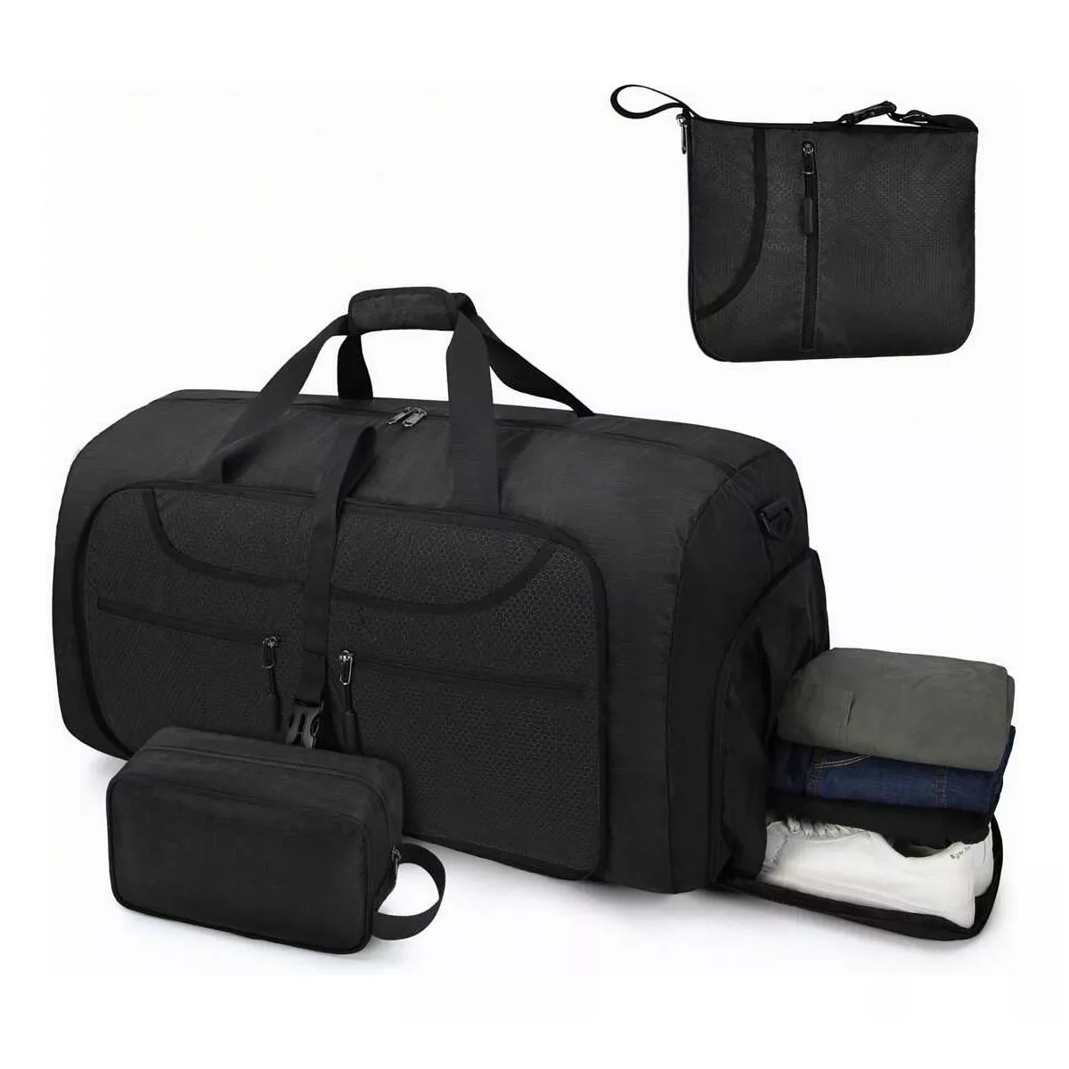 Foto 2 pulgar | Maleta Bolsa Deportiva Hombre Plegable Equipaje De Mano Eo Safe Imports Esi-18196 Negro