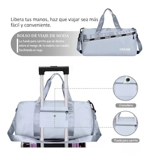 Foto 3 | Maleta De Viaje Bolso Deportivo Mochila Eo Safe Imports Esi-18202 Azul