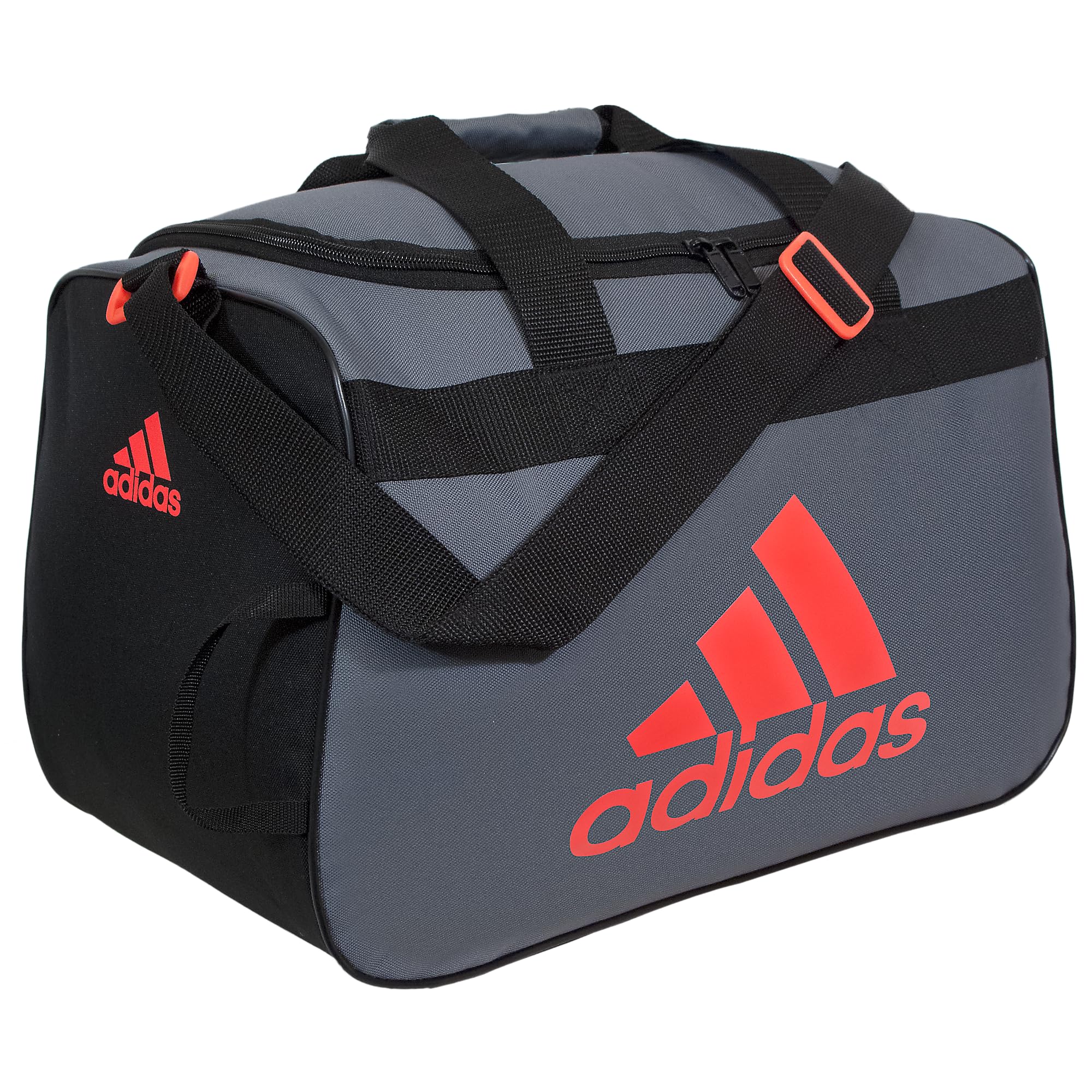 Bolsa De Lona Adidas Diablo Small Onix Gris/negro/rojo Solar - Venta Internacional.