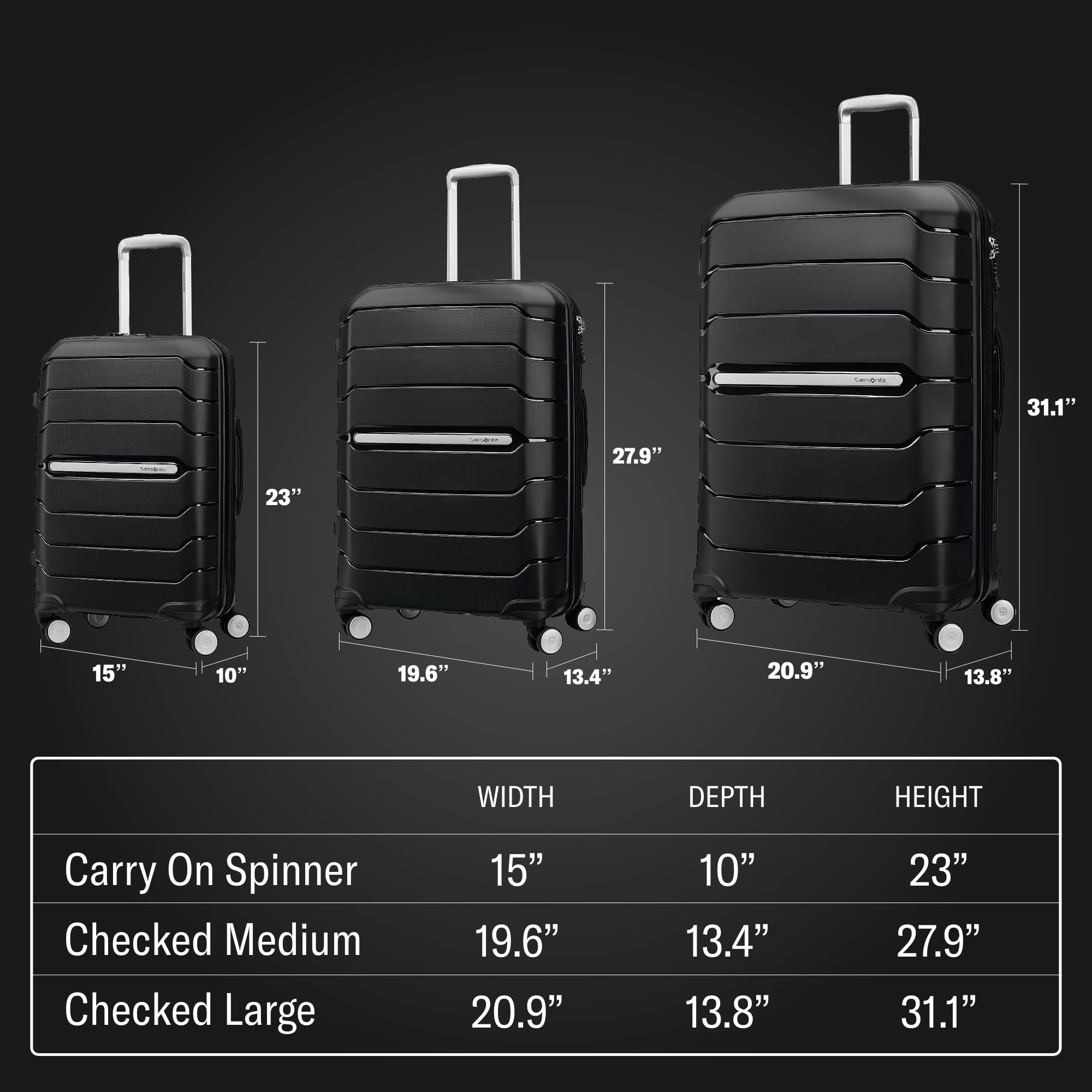 Foto 6 pulgar | Equipaje Samsonite Freeform Hardside, Expandible, 24 Pulgadas, Color Lila - Venta Internacional.