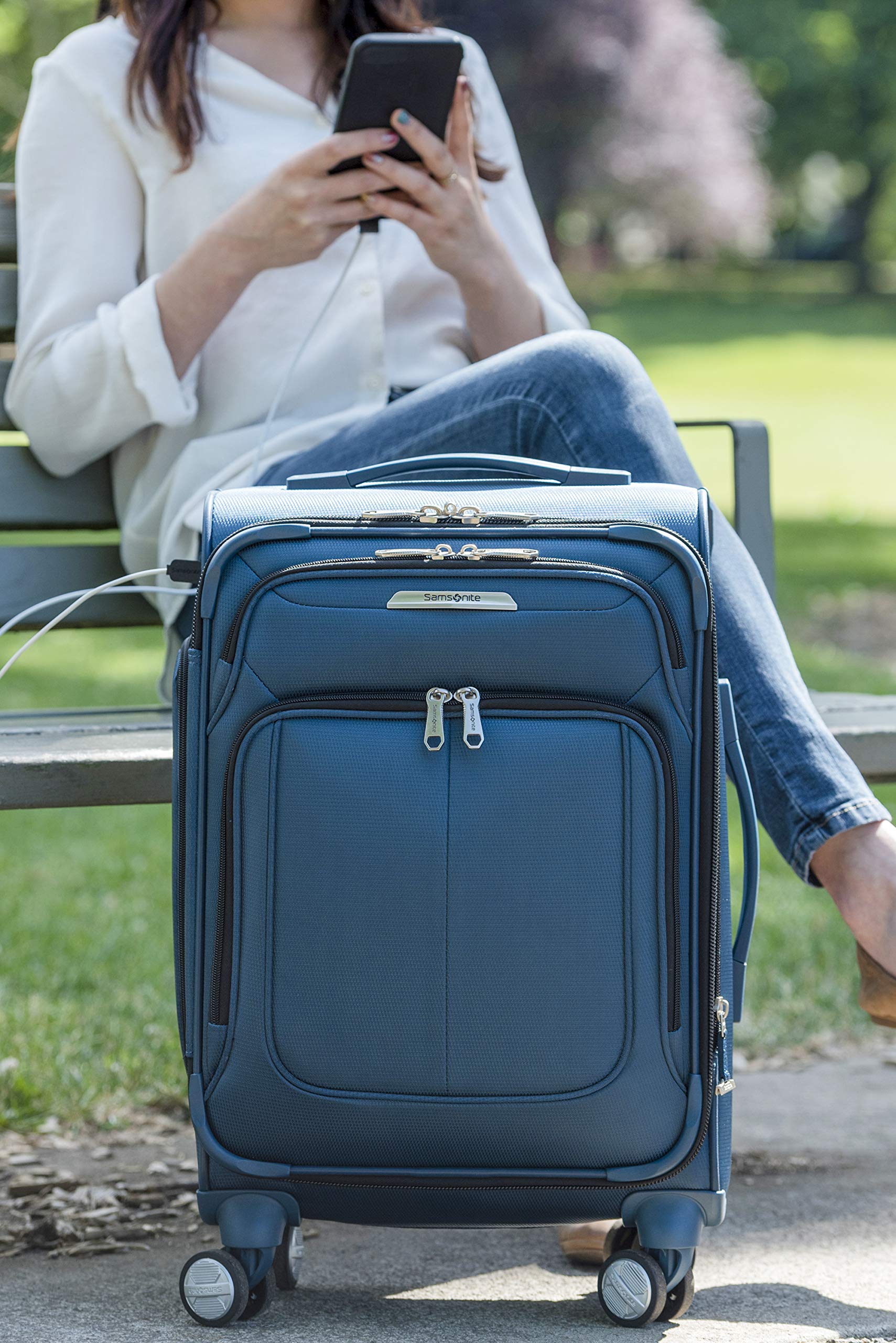 Foto 3 pulgar | Equipaje de Mano Samsonite Solyte Dlx Softside de 20" Azul - Venta Internacional