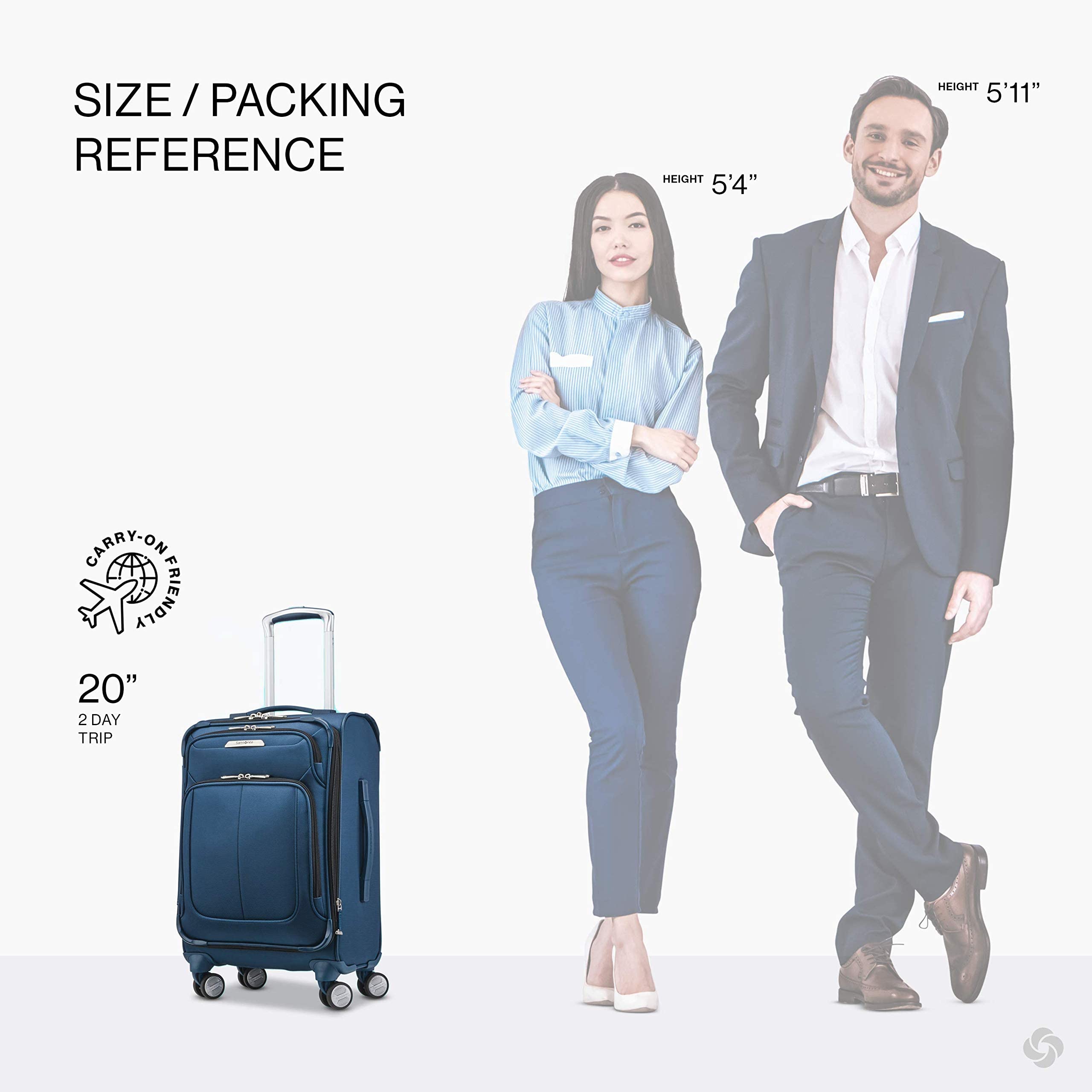 Foto 4 pulgar | Equipaje de Mano Samsonite Solyte Dlx Softside de 20" Azul - Venta Internacional