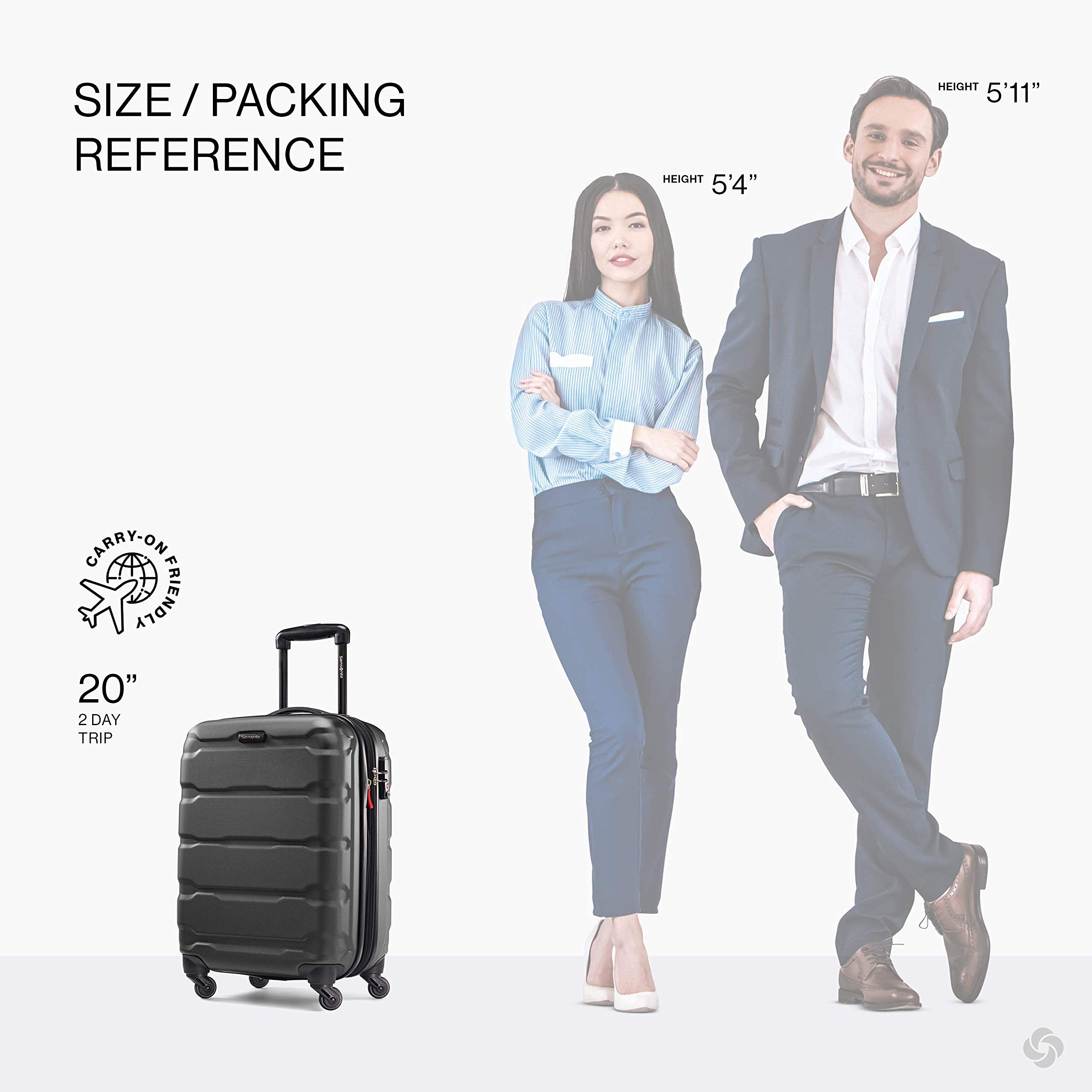 Foto 4 pulgar | Maleta Samsonite Omni Pc Hardside 20 Pulgadas Giratoria Negra - Venta Internacional