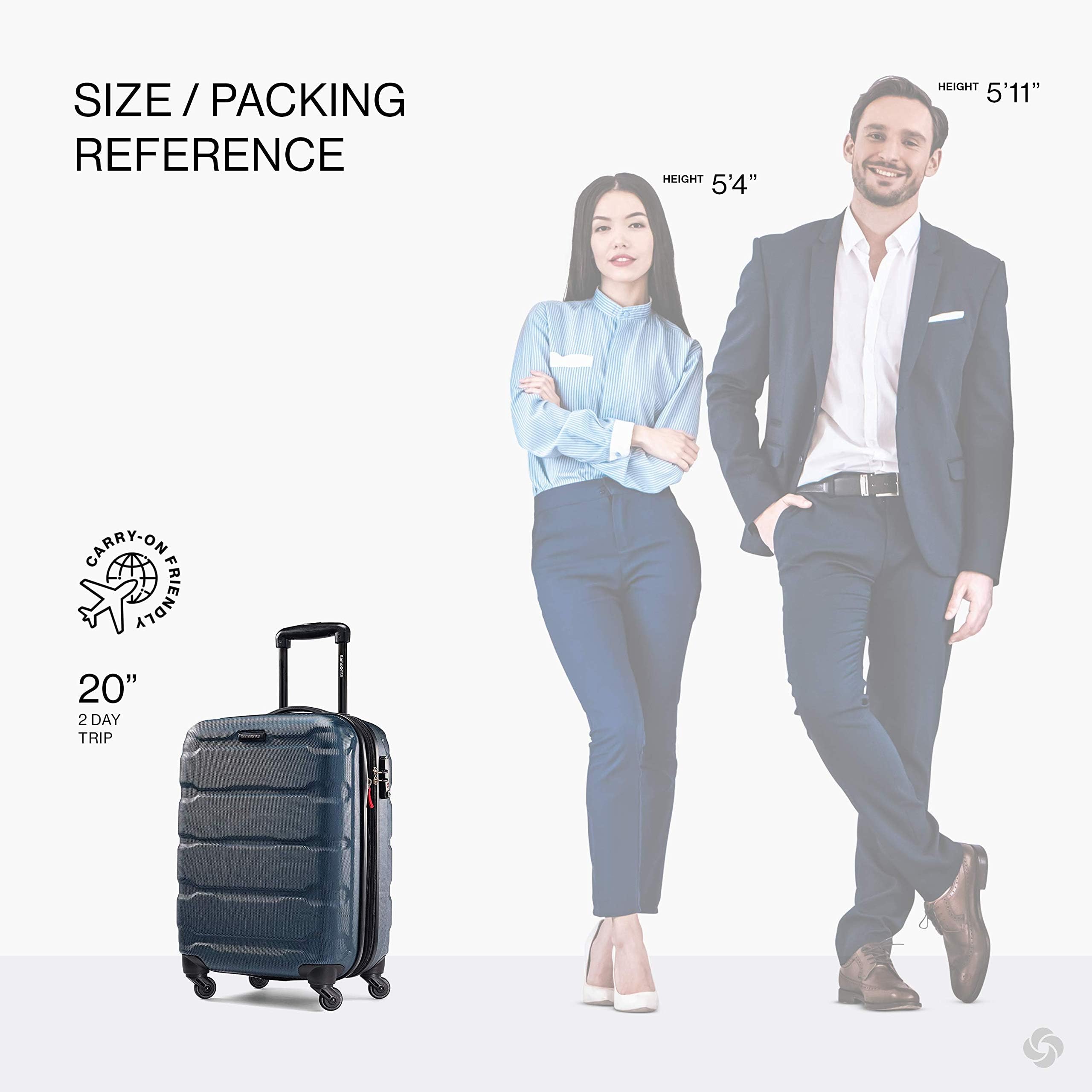 Foto 2 | Equipaje Samsonite Omni Pc 20 Pulgadas Verde Azulado - Venta Internacional