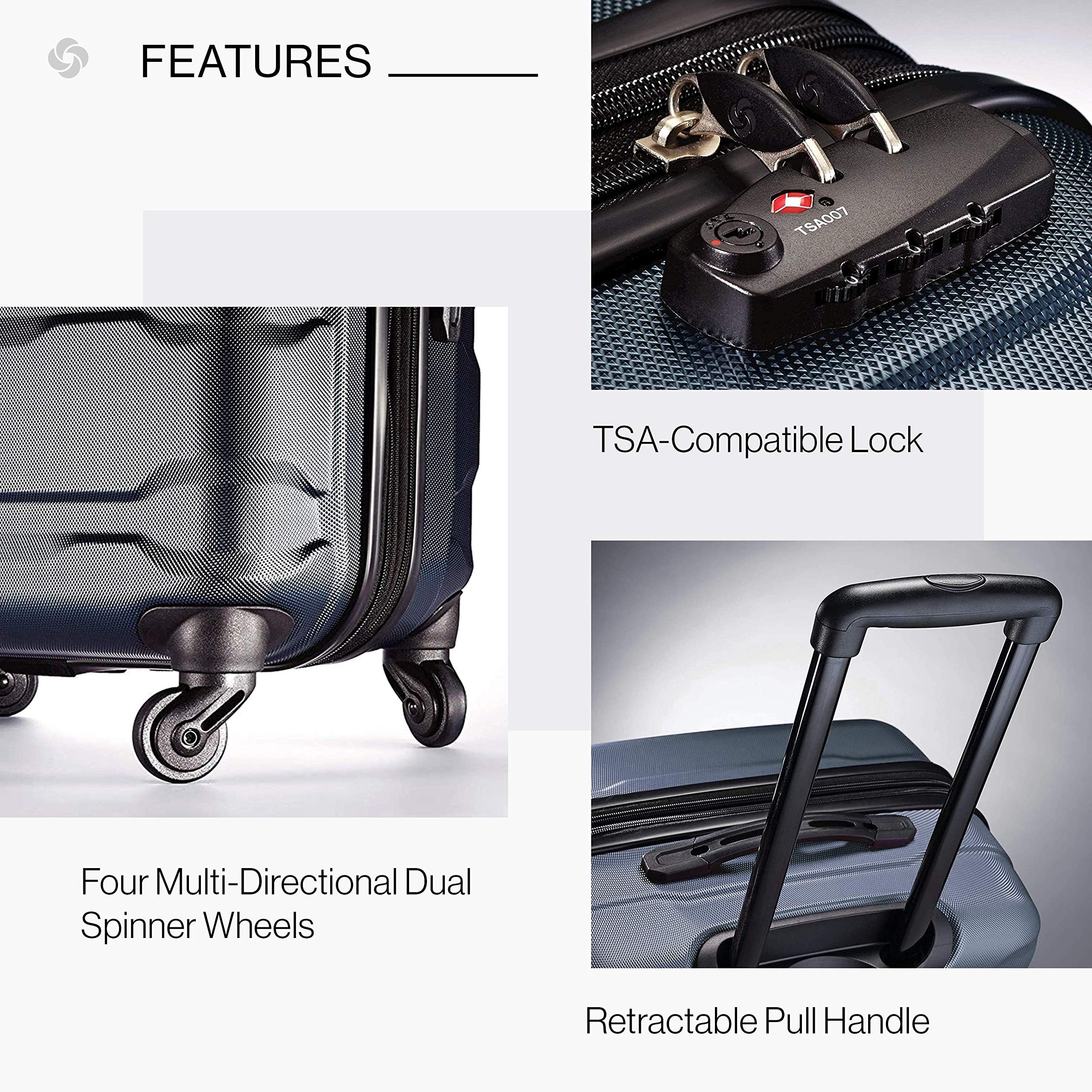 Foto 4 | Equipaje Samsonite Omni Pc 20 Pulgadas Verde Azulado - Venta Internacional