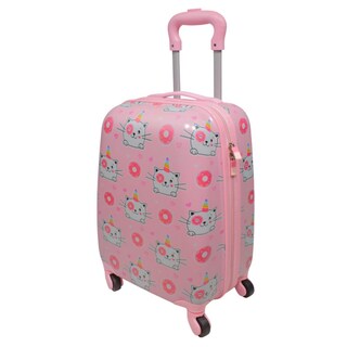 Foto 2 | Maleta De Cabina Jon Infantil Gato Unicornio 16'' Rosa Claro Rosa