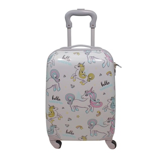 Foto 1 | Maleta De Cabina Jon Infantil Unicornio 16'' Gris Gris
