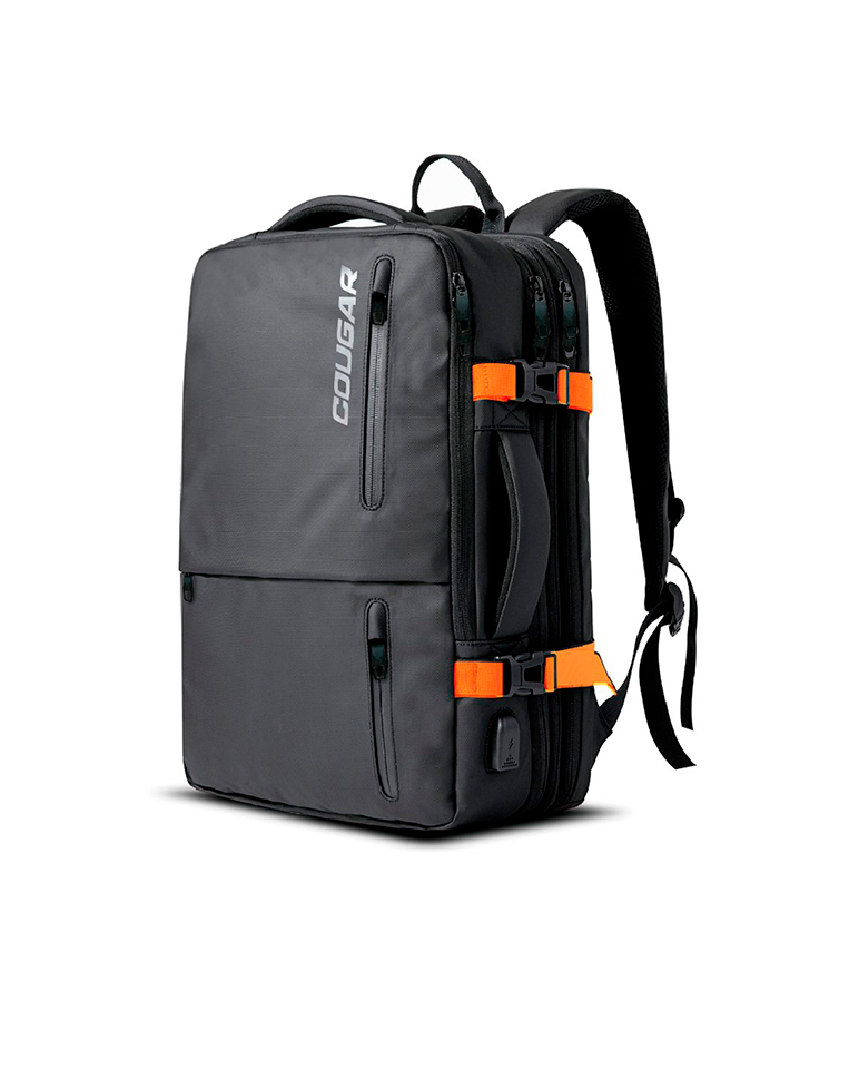 Foto 2 pulgar | Backpack Cougar Vanguard Negra Para Laptop De Hasta 17'' Resistente Al Agua, 40l