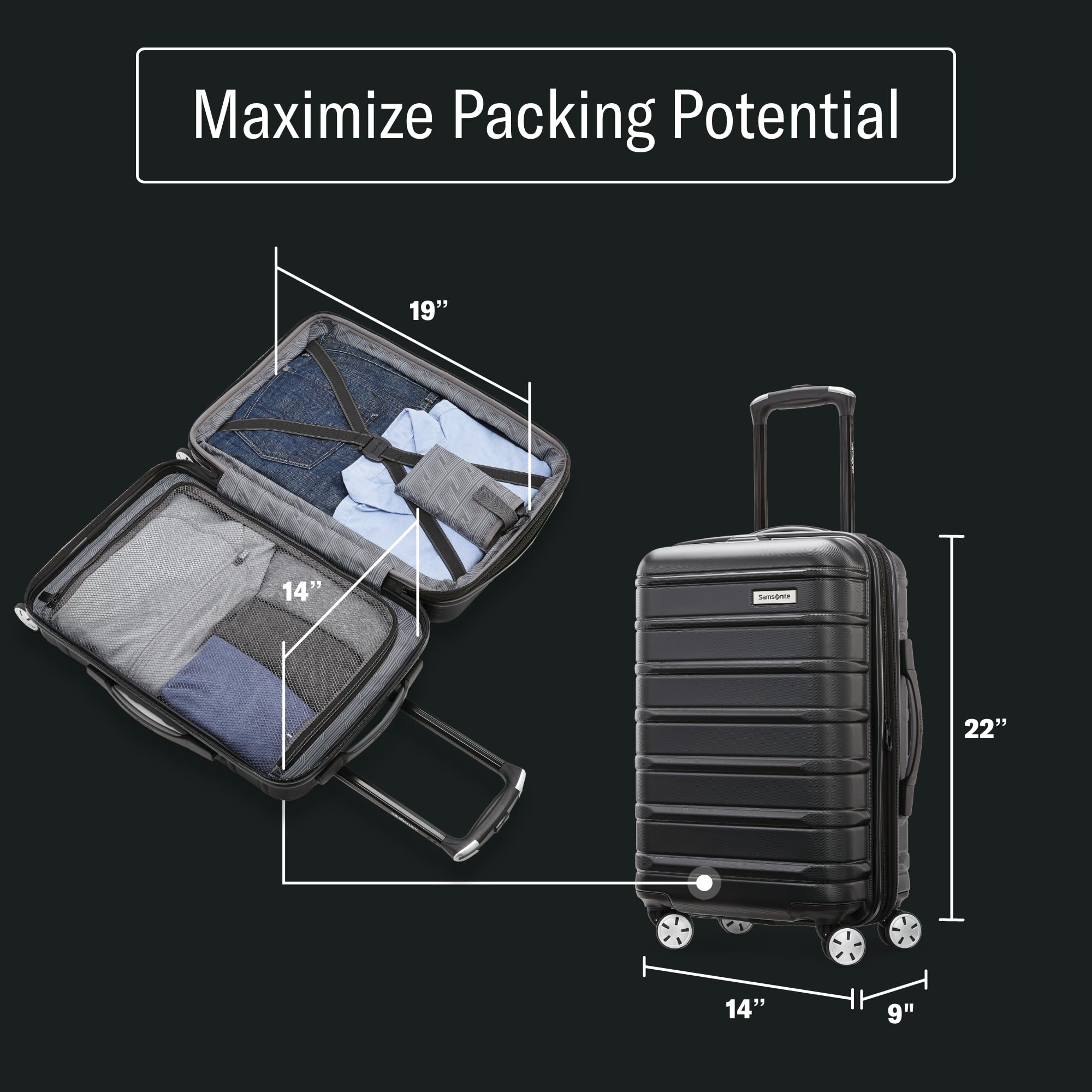 Foto 4 pulgar | Equipaje de Mano Ampliable Samsonite Omni 2 - Venta Internacional