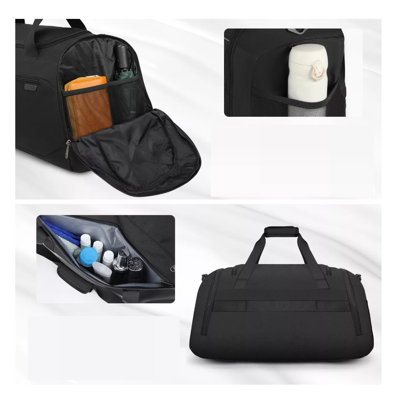 Foto 6 pulgar | Maleta Bolso Deportiva Bolsa De Gym De Viaje, Negro