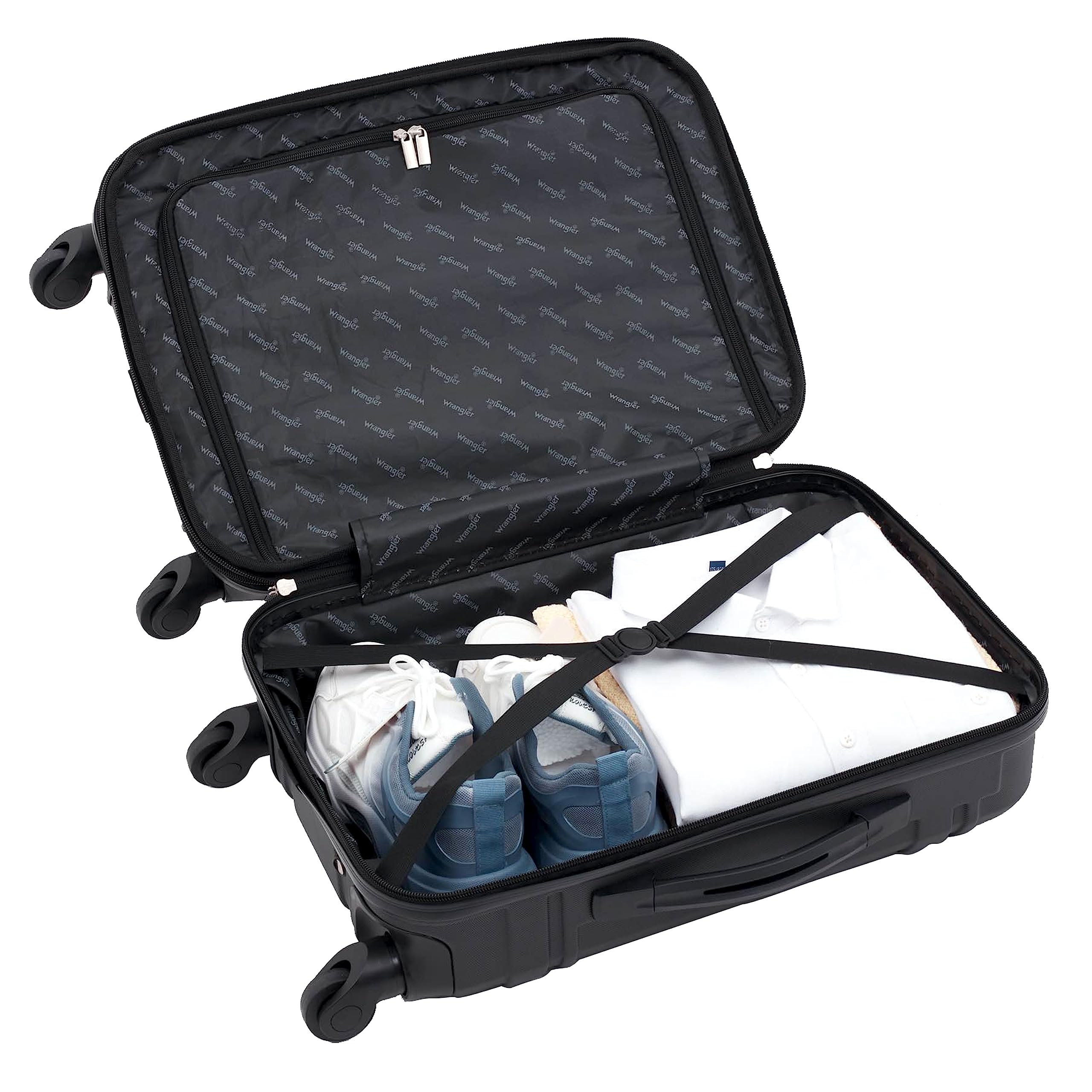 Foto 4 | Maleta Wrangler Astral Hardside Negra 20 pulgadas - Venta Internacional