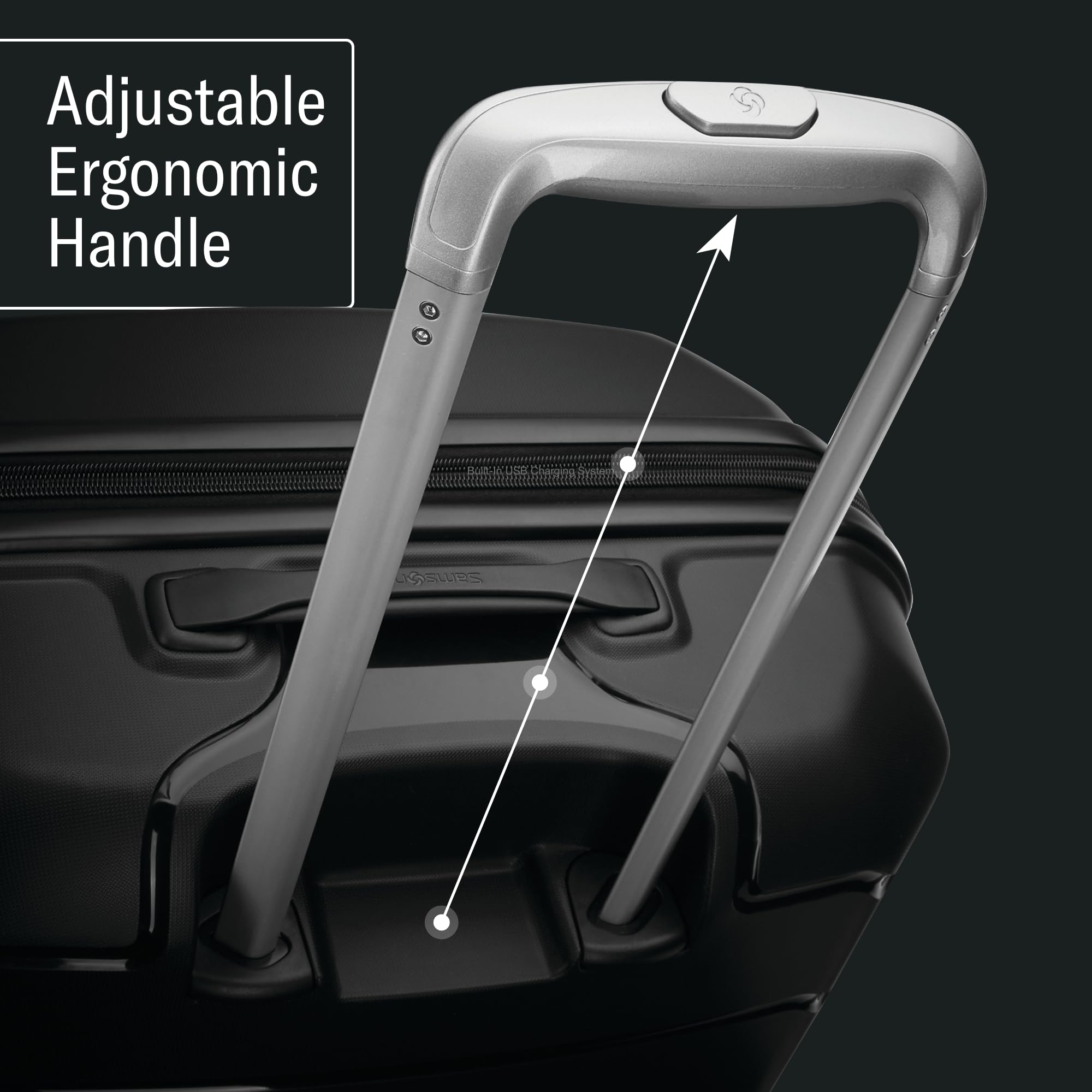 Foto 5 | Equipaje Samsonite Freeform Hardside Expandible 24 Pulgadas Azul Marino - Venta Internacional