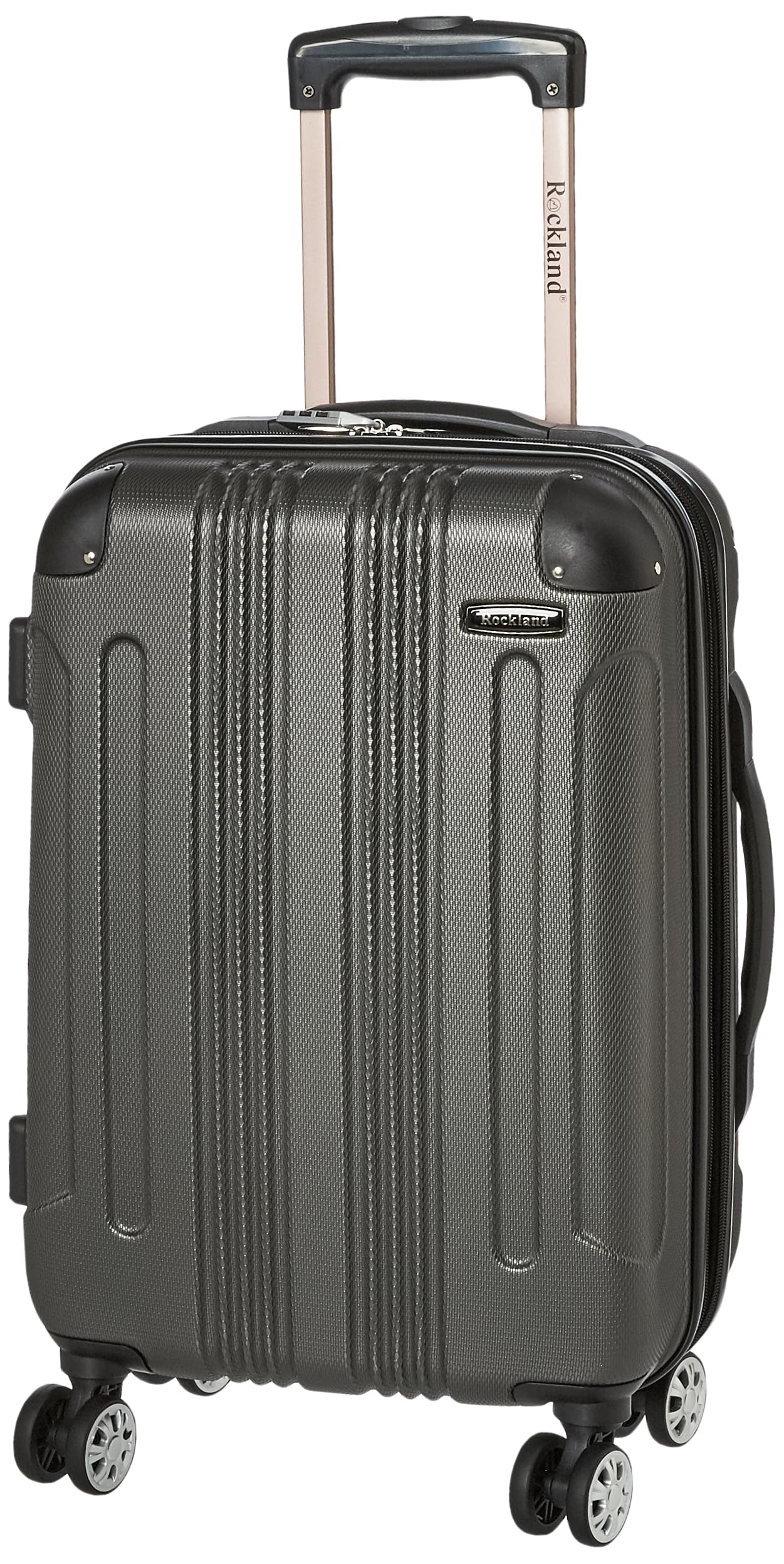 Maleta de Mano Rockland London 20 Pulgadas Gris con Rueda Giratoria Rígida - Venta Internacional