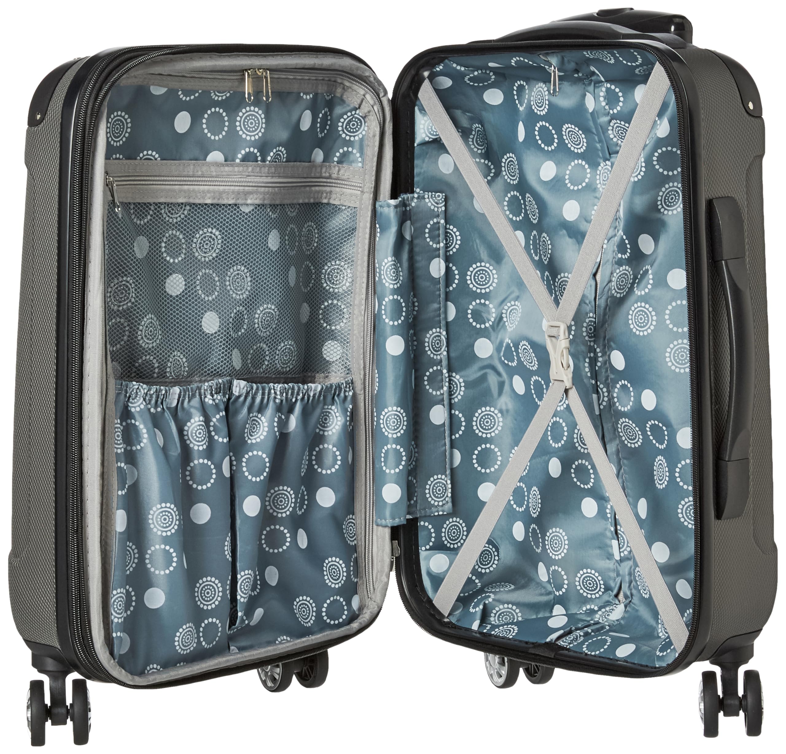 Foto 5 | Maleta de Mano Rockland London 20 Pulgadas Gris con Rueda Giratoria Rígida - Venta Internacional