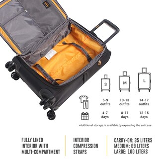 Foto 4 | Equipaje de Mano Ultraligero Lucas Softside de 20" - Venta Internacional