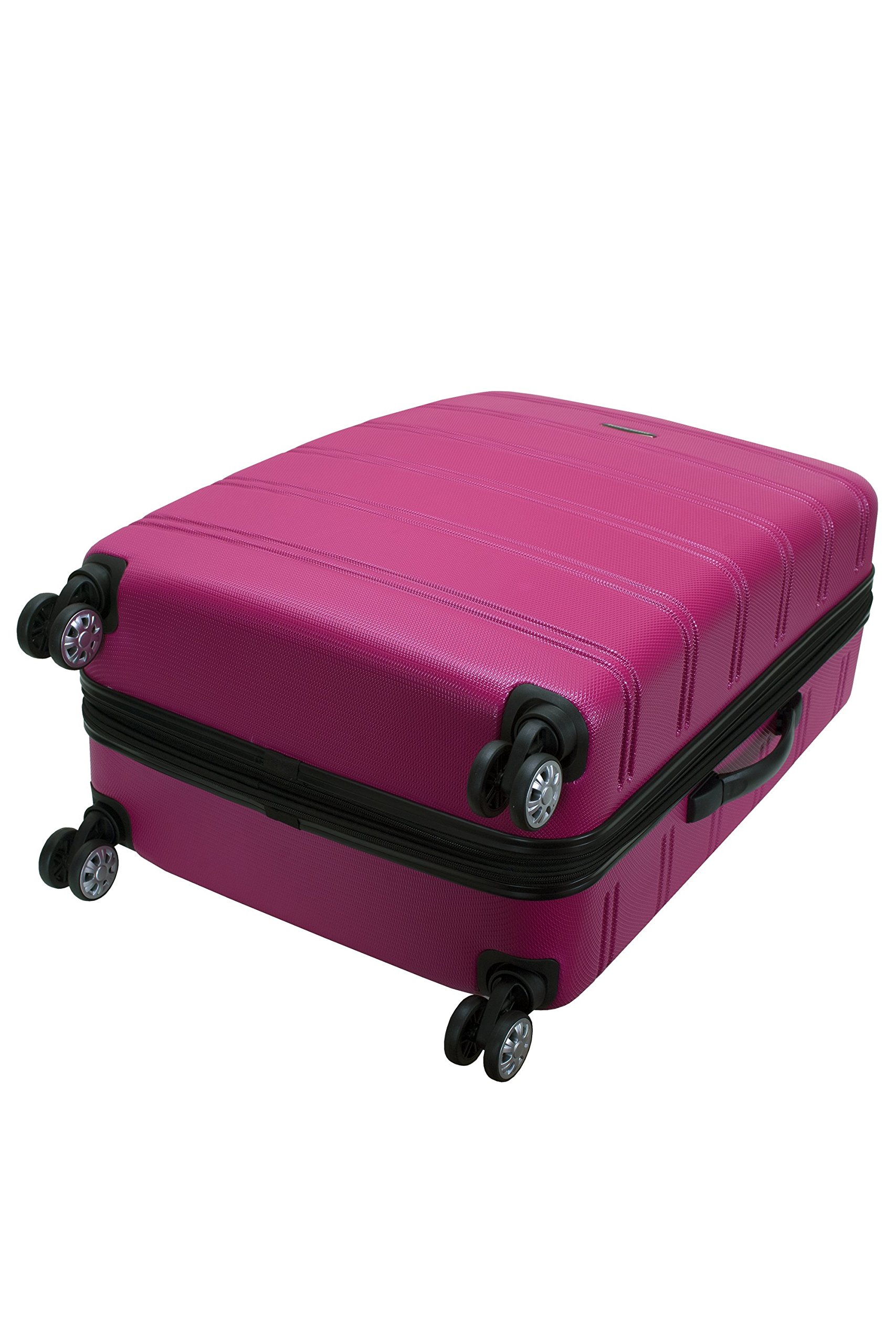 Foto 3 pulgar | Maleta con Llantas Rockland Melbourne Hardside Expandible Magenta Largo 28'' - Venta Internacional