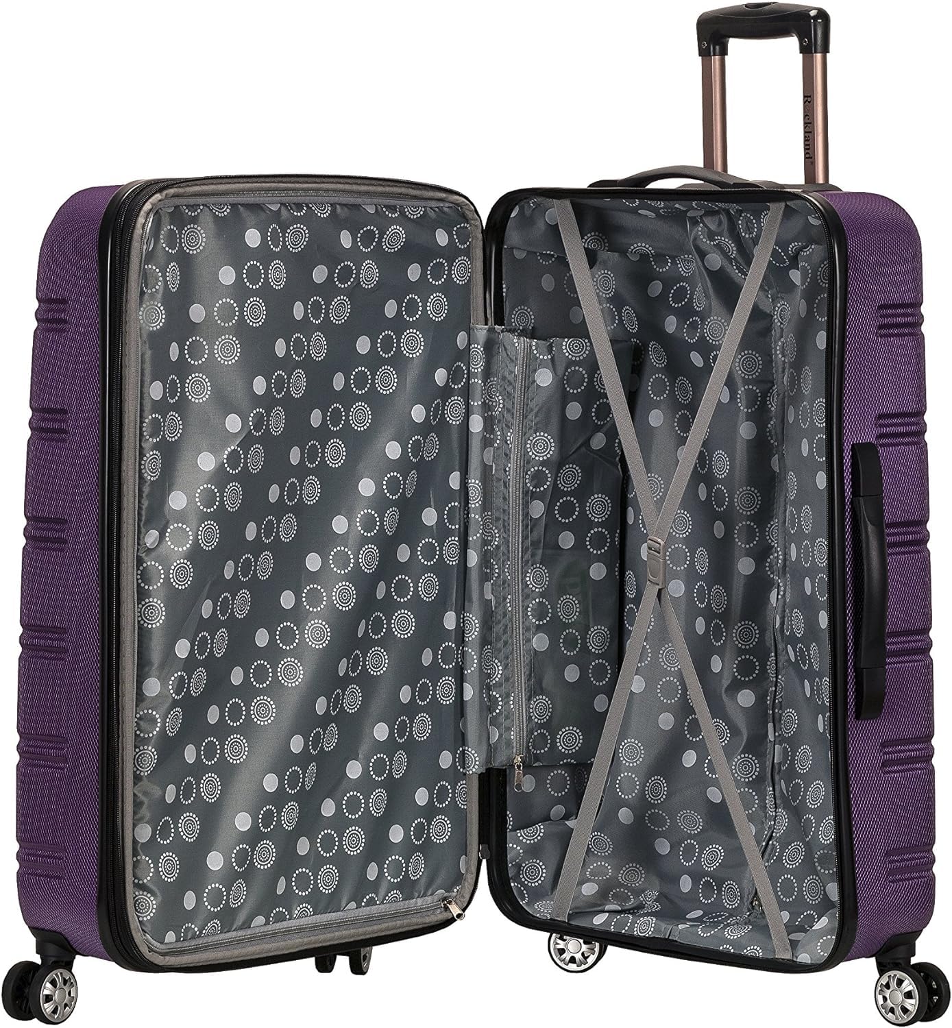 Foto 4 pulgar | Equipaje Rockland Melbourne Hardside Expandible Púrpura 24 - Venta Internacional