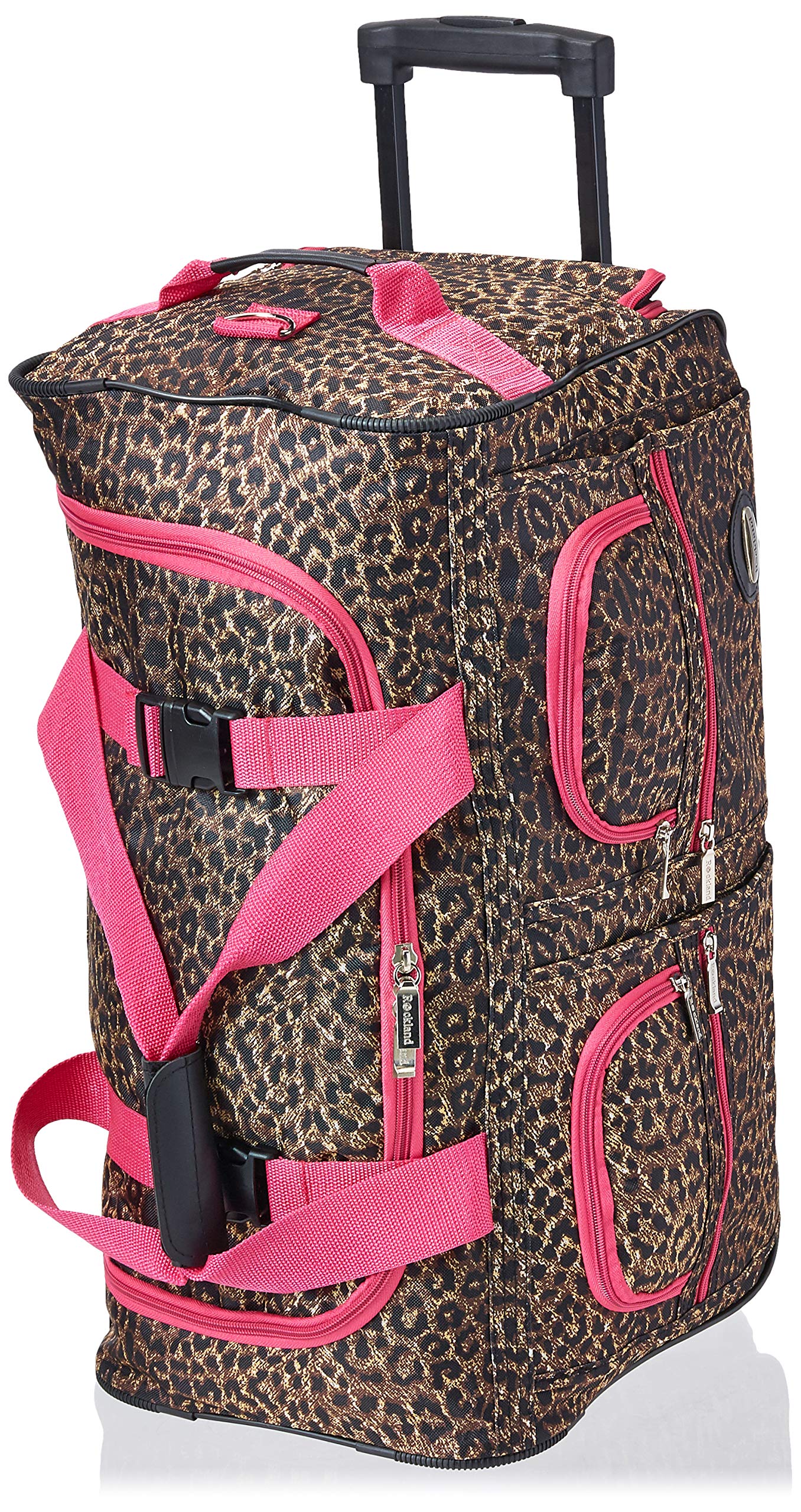 Foto 2 pulgar | Bolsa De Viaje Con Ruedas Rockland Pinkleopard 22 - Venta Internacional.