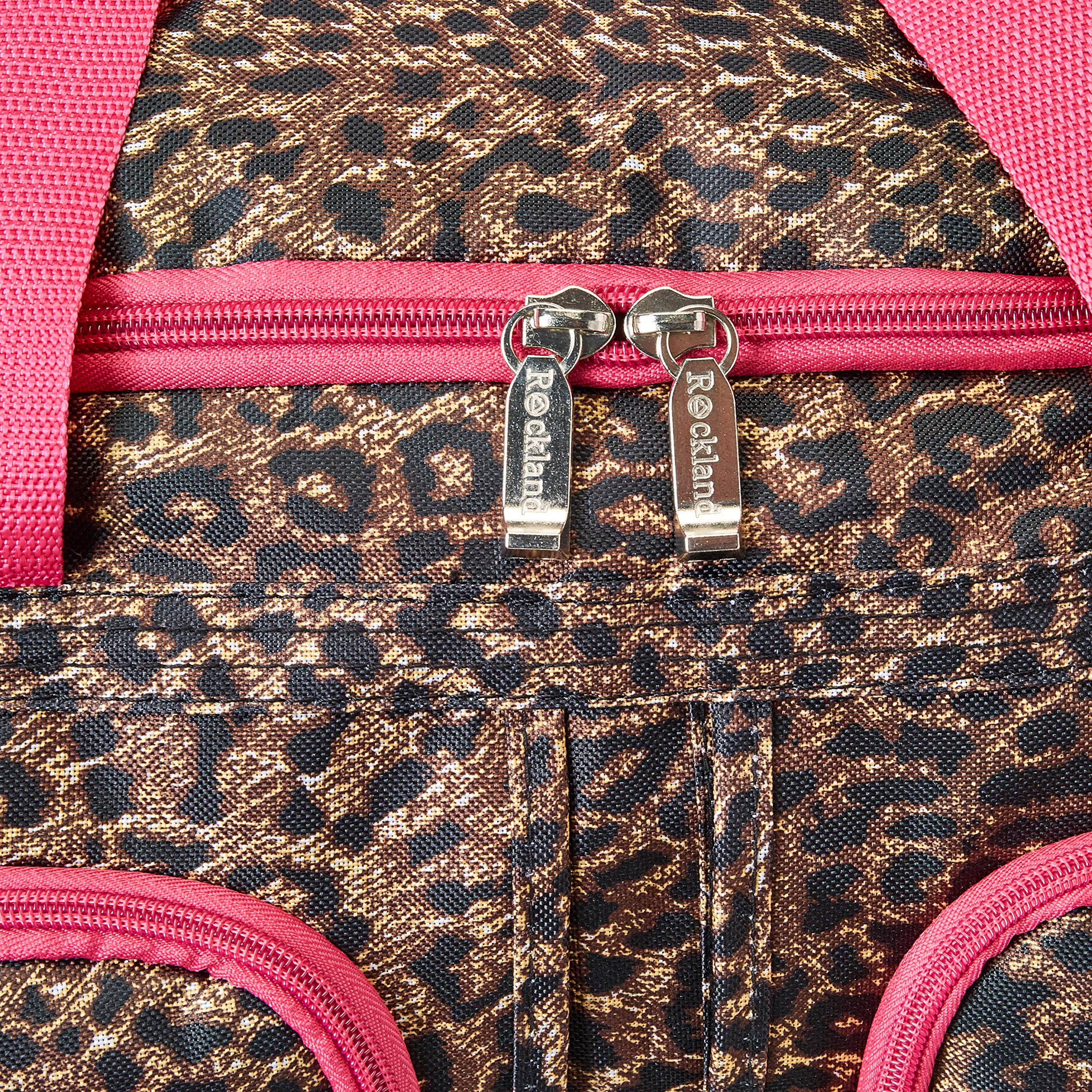 Foto 5 pulgar | Bolsa De Viaje Con Ruedas Rockland Pinkleopard 22 - Venta Internacional.