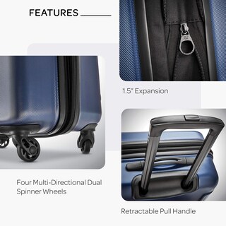 Foto 3 | Equipaje American Tourister Moonlight Hardside 21 Pulgadas, Azul Marino - Venta Internacional.