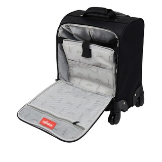 Foto 5 | Maleta con Ruedas Giratorias Wrangler Negra con Puerto USB 43 cm - Venta Internacional
