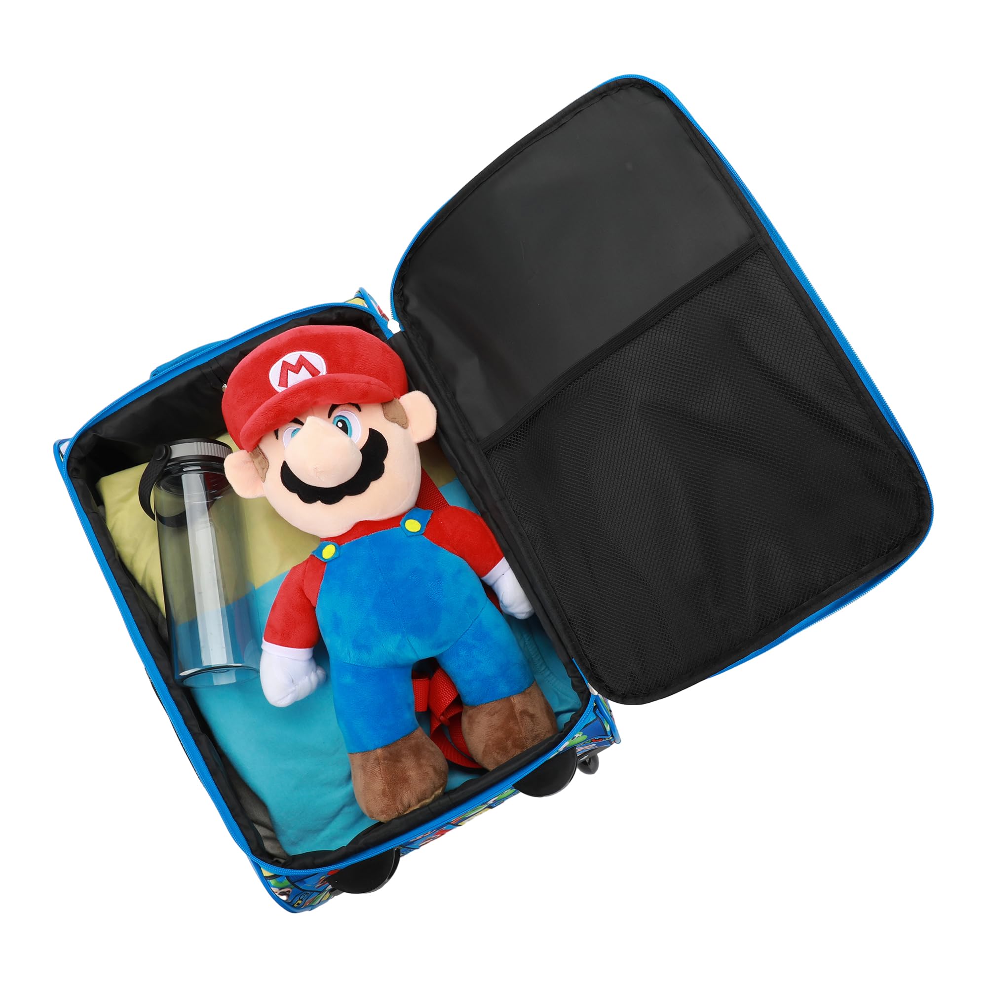 Foto 7 pulgar | Funda Para Pilotos Bioworld Super Mario Bros Mario & Yoshi, 45 Cm, Color Azul - Venta Internacional.