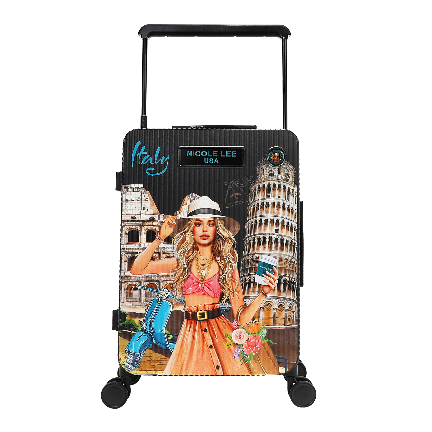 Maleta Nicole Lee Carry-on Rigida Print Martha Travels