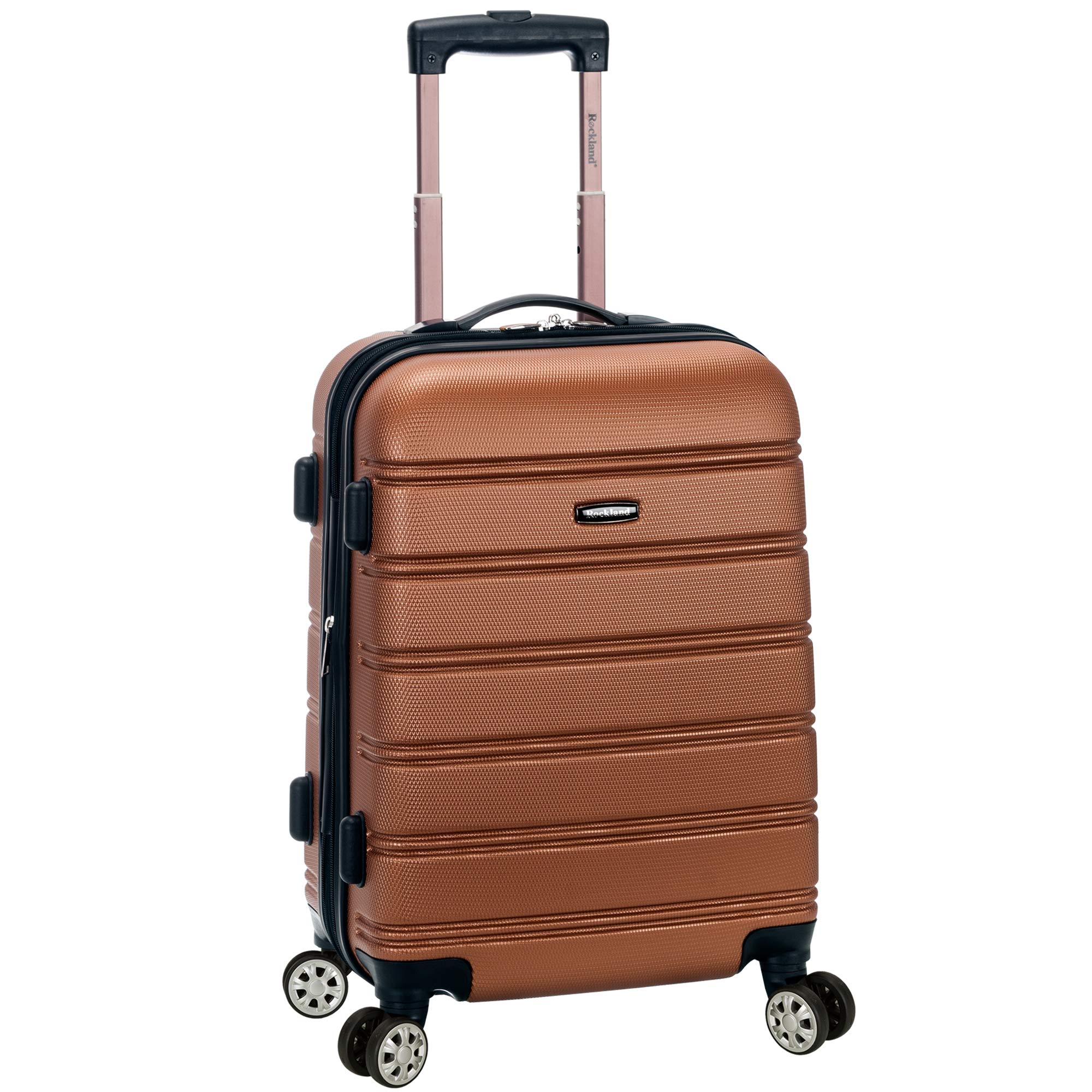 Foto 2 pulgar | Equipaje De Mano Rígido Luggage Rockland Melbourne De 20 Pulgadas, Color Marrón - Venta Internacional.